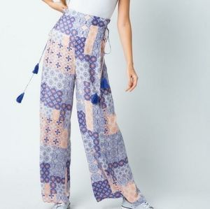 Side lace High Waisted Pants
